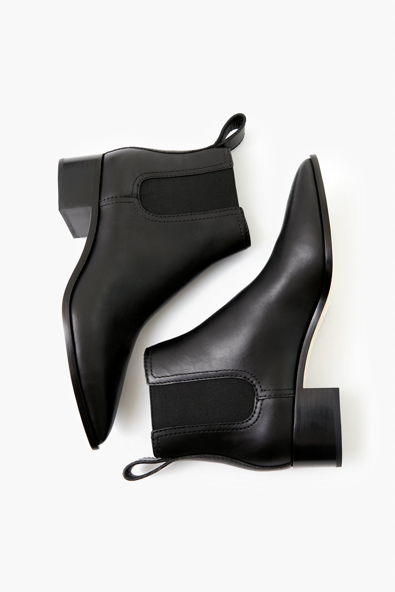 Black Nellie Block Heel Chelsea Boots