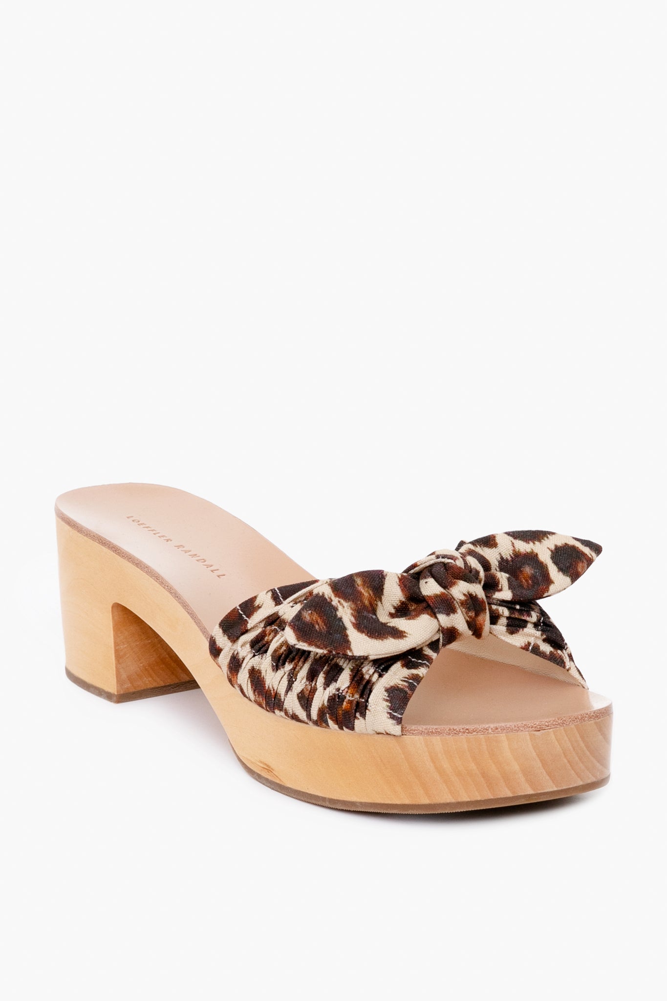 Chocolate Leopard Regina Clog Slide Sandals