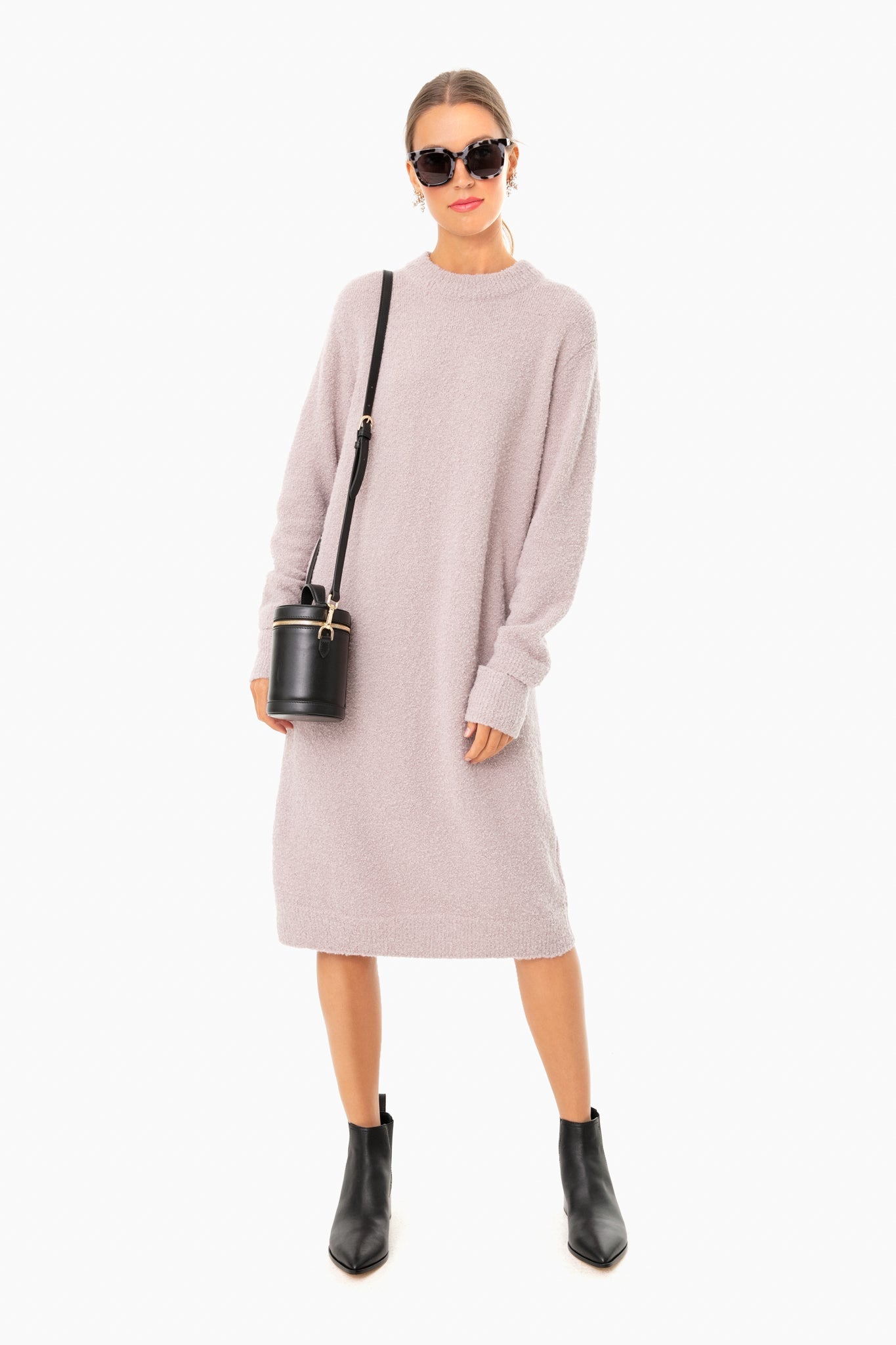 Black Nellie Block Heel Chelsea Boots
