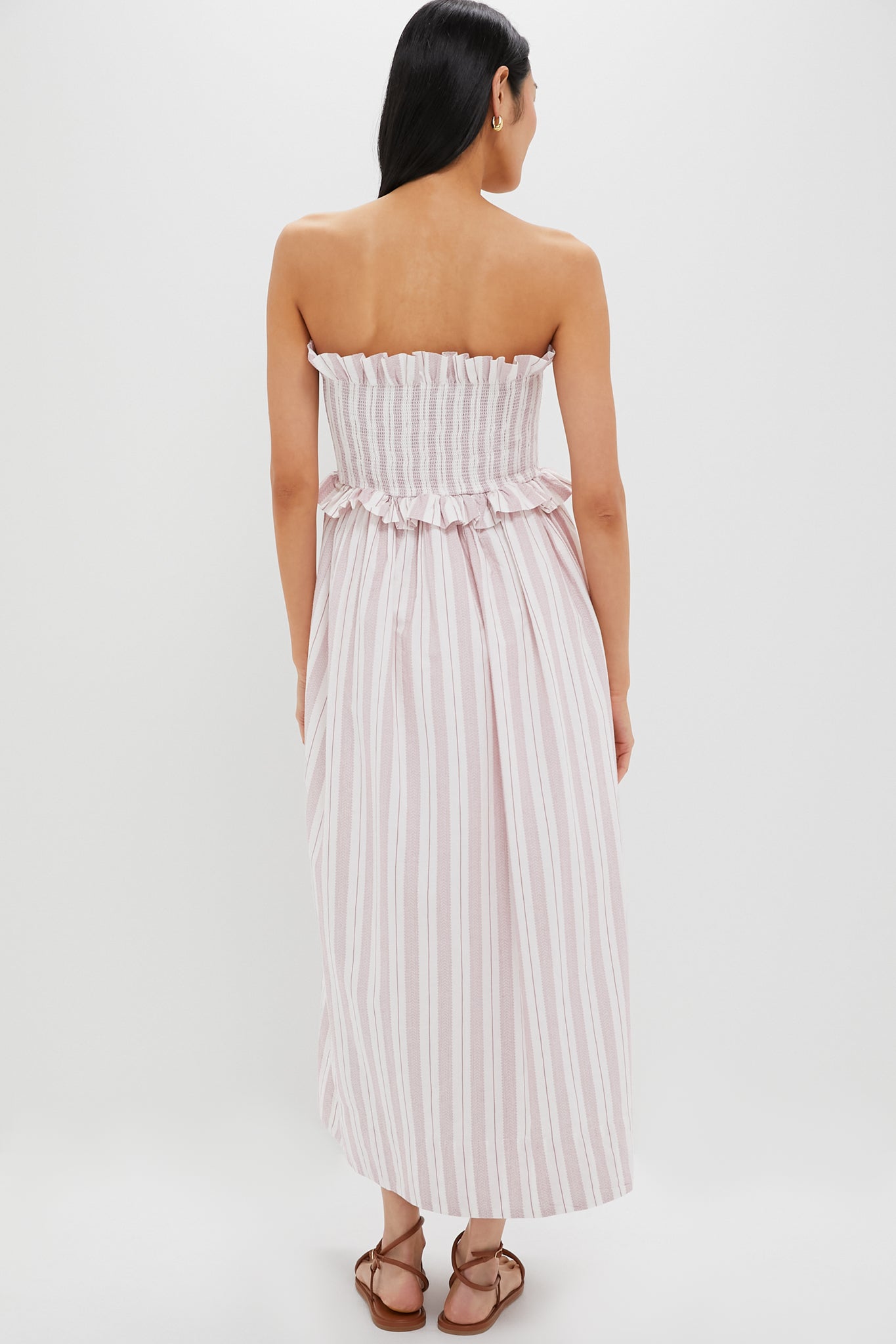 Vintage Stripe Coby Strapless Dress