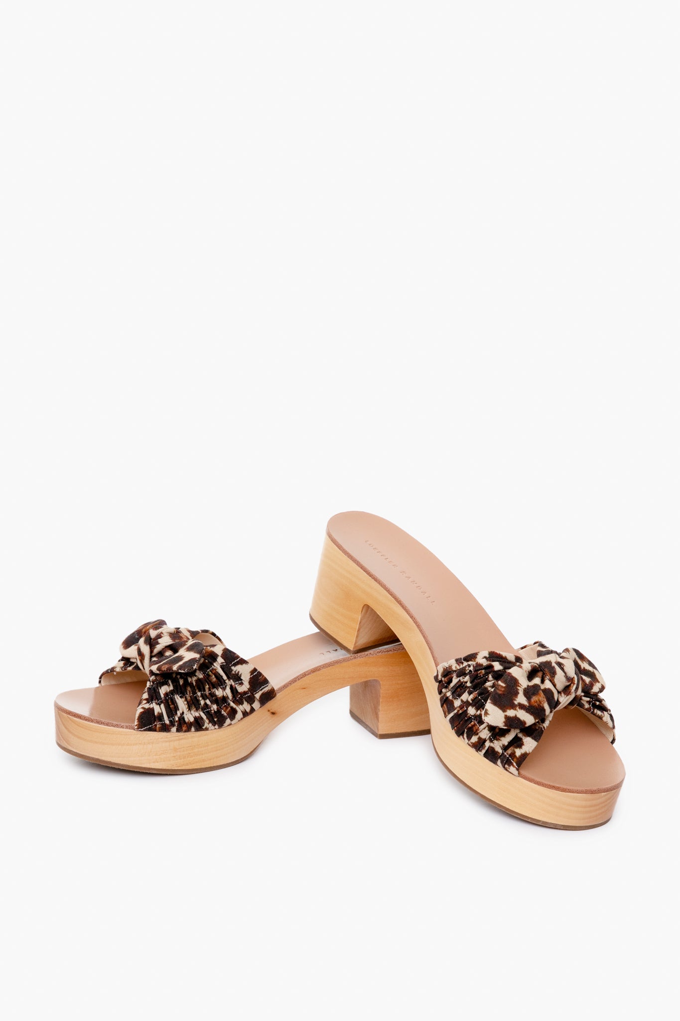 Chocolate Leopard Regina Clog Slide Sandals
